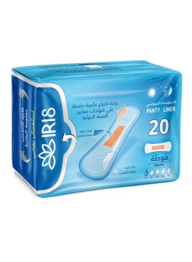 Iris New Generation Pads with Advanced Absorbency Technology - Daily Use, 20 Pads - Image 1